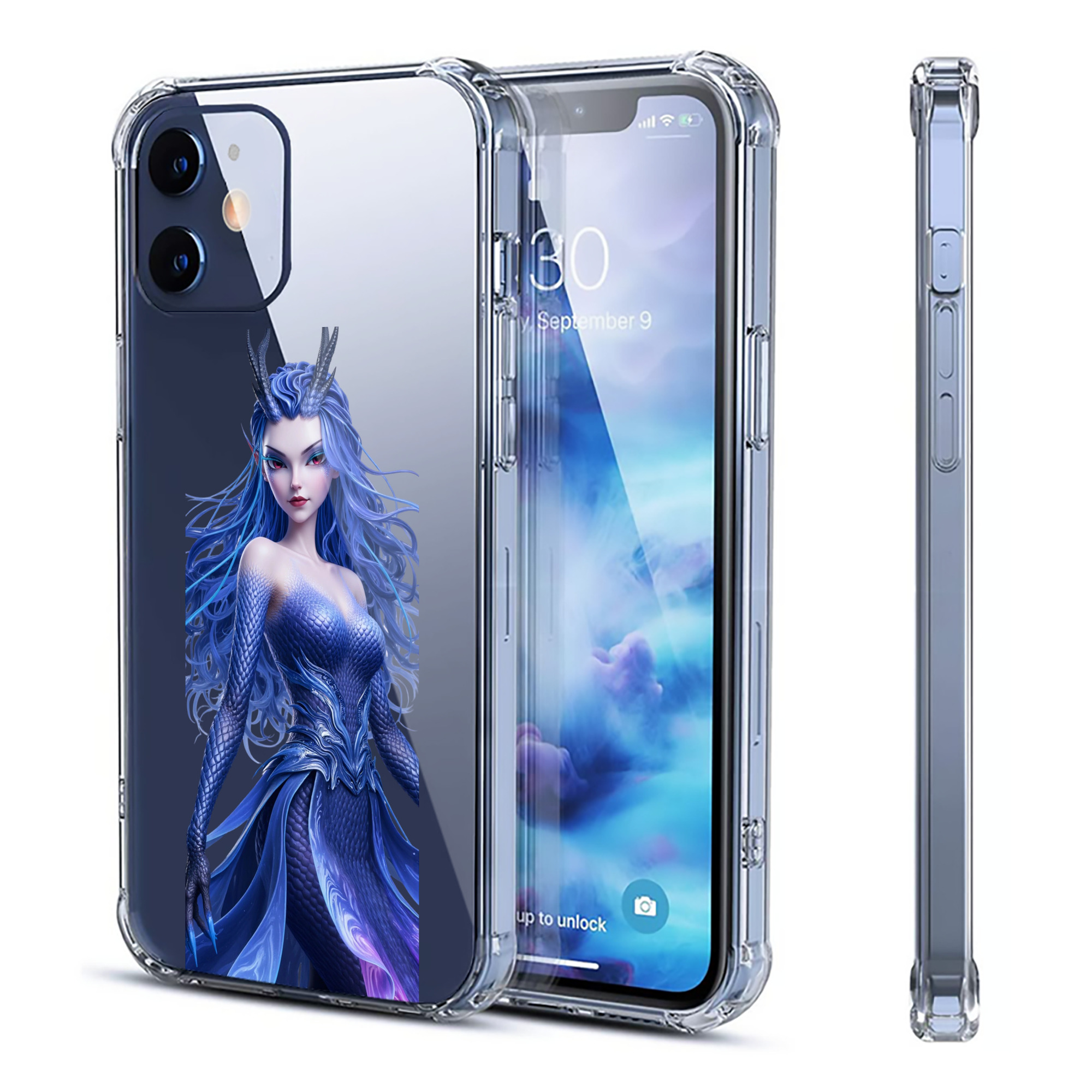 （画像用） Ne Zha 2 ナタ 魔童の大暴れ 【iPhone 12シリーズ対応】透明スマホケース（クリアソフトケース）